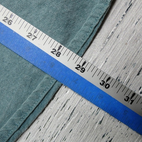 Three Rivers Shirt Mens Medium Green Button Down Long Sleeve Cotton Casual - Picture 7 of 7